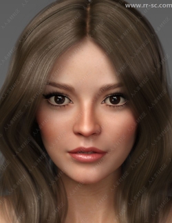 多种发型眼妆唇妆性感身材美丽女性3D模型
