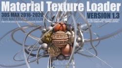 Material Texture Loader材质纹理3dsmax插件V1.32版