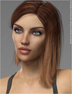 苗条身材精致妆容女性角色3D模型合集