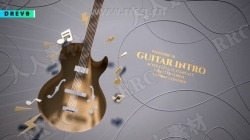 吉他乐器旋律音乐主题LOGO动画演绎AE模板