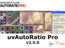 《MAYA上色控制插件RenderHeads UVAutoRatio Pro 2.5》（RenderHeads UVAutoRatio
