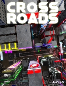 现代十字路口城市街区夜景环境3D模型合辑