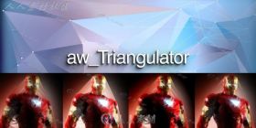 AE 创意抽象三角面化晶格效果脚本 aw_Triangulator v1.3