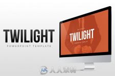个人公司商业主题展示ppt模板Twilight - PowerPoint Template