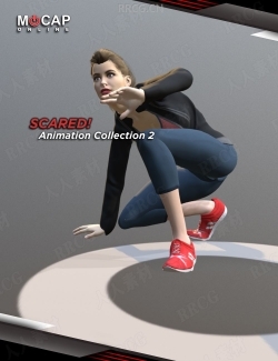 运动女性自我保护动画姿势3D模型合集