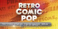 复古流行风格包装动画AE模板 Videohive Retro Comic Pop 305743