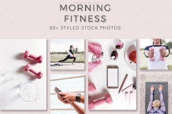 80种清新浅色系清晨健身运动摄影调色高清图片素材合集
