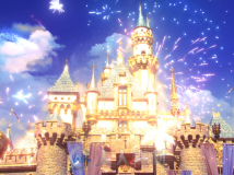 唯美城堡璀璨烟花童话婚礼LED大屏幕背景视频素材