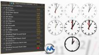 模拟时钟手表动画AE模板