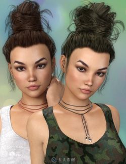 Daz 3D高清女性模型的头发衣服等 for Genesis 3