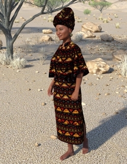 复古印度风女性连衣裙头饰3D模型合集
