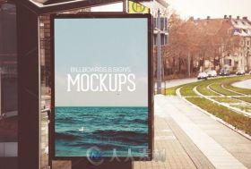 大型户外广告牌展示PSD模板Billboards - Mockups v02
