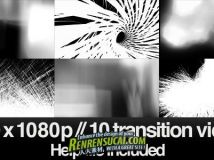 《10个高清透明通道转场视频素材》Videohive 10 hd transitions bundle e 2485493 ...