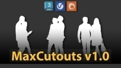 ArchvizTools MaxCutouts png格式图片自动添加到场景3dsmax脚本V1.0版