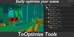 ToOptimize Tools场景优化工具Blender插件V1.2.7.3版