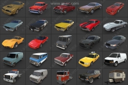 25组VRAR汽车游戏3D模型合集