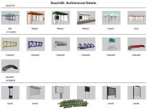 《3D城市交通路牌模型贴图合辑》DOSCH Design 3d Architectural Details