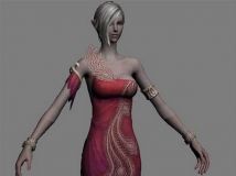TERA游戏女性角色3D模型