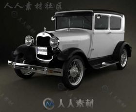 福特老爷车3D模型  HUM3D FORD MODEL A TUDOR 1929 AND FORD MODEL T 4DOOR TOURER...