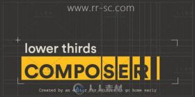 AE脚本生成文字标题字幕条动画工具 Lower Thirds Composer v1.0