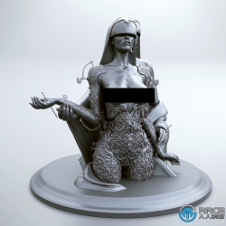 Mekanika机械女王概念艺术角色雕塑3D打印模型