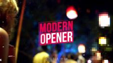 电子故障快节奏动感欢乐聚会宣传节日庆典AE模板 Modern Promo – Fashion Opener