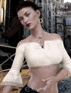 女性美丽时尚波西米亚风格的夏季服装3D模型合辑