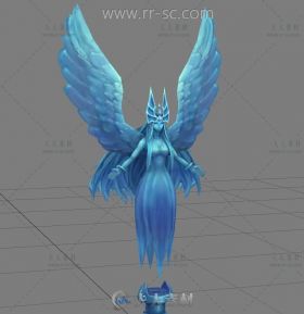 天使雕像3D模型