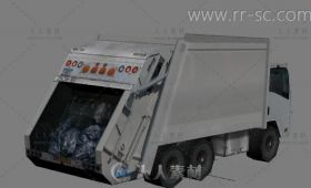 现代通用垃圾车3D模型