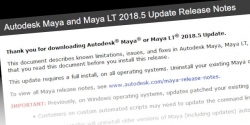 Autodesk 公司发布了Maya 2018.5和Maya LT 2018.5 仅修复了漏洞
