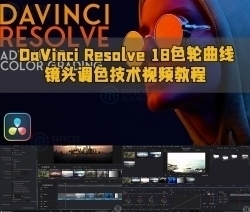 DaVinci Resolve 18色轮曲线镜头调色技术视频教程