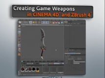 《C4D与ZBrush4结合制作游戏武器高级教程》Digital-Tutors Creating Game Weapons in CINEMA 4D and Z