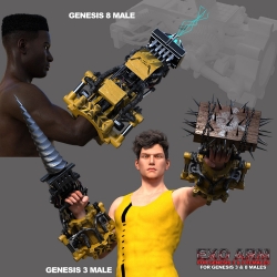 凶残手臂武器装备3D模型合集