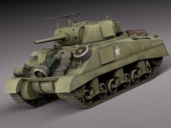 谢尔曼坦克M4A2 Sherman Tanks 3D模型