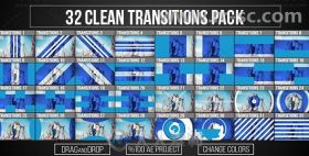 现代企业商务视频转场过渡动画AE模板 Videohive Transitions 19903482