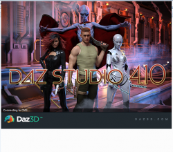 DAZ Studio 4.10软件以及安装教程daz4.10附GOZ G3和G8模型