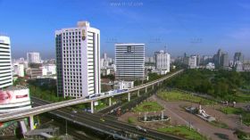 亚洲城市轻轨高清实拍视频素材