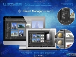 3d-kstudio Project Manager项目源文件管理3dsmax插件V3.20.25版