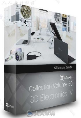 电子数码产品高精度3D模型合辑 CGAXIS VOL 59 3D ELECTRONICS IV