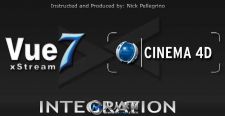 《Vue与C4D整合培训视频教程》AsileFX Vue 7 xStream Cinema 4D Integration