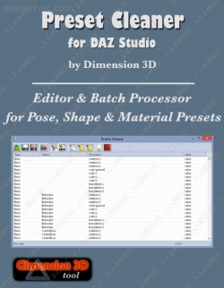超实用Daz Studio模型预设清理插件