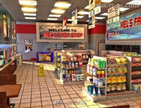 现代商店超市和人物购物姿势3D模型合辑