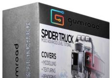 Modo卡车建模完整实例训练视频教程 Gumroad Modo Advanced Spider Truck by Vaugha...