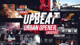现代时尚动感城市宣传片AE模板 Videohive Upbeat Dynamic Urban Opener 17462758