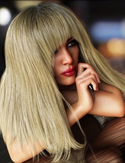 60种颜色女性长发短发3D模型