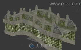 超精致石桥3D模型