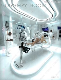未来科技手术室室内设计3D模型