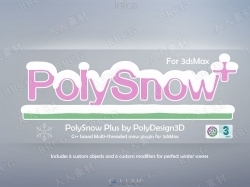 PolySnow Plus逼真雪花特效制作3dsmax插件V1.01版