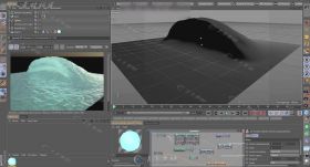 真实海浪雕刻Arnold阿诺德渲染器C4D视频教程