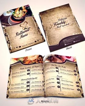 平面设计--30个餐厅菜单宣传册设计欣赏